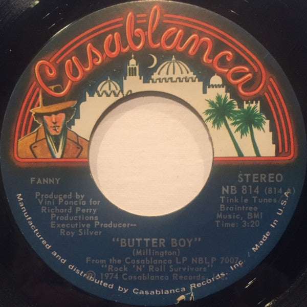 Fanny (2) : Butter Boy (7", Single)