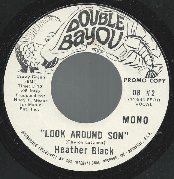 Heather Black : Look Around Son (7", Promo)