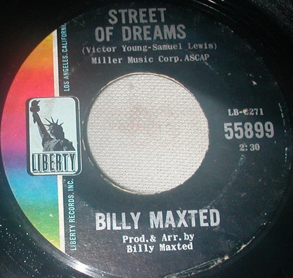 Billy Maxted : Street Of Dreams / The Siren's Song (7")