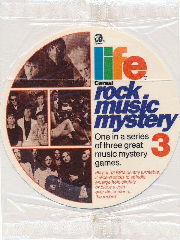 Various : Life Cereal Rock Music Mystery 3 (Flexi, 5½", S/Sided, Card, Pic)