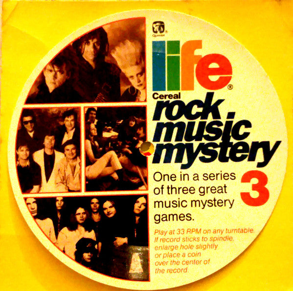 Various : Life Cereal Rock Music Mystery 3 (Flexi, 5½", S/Sided, Card, Pic)
