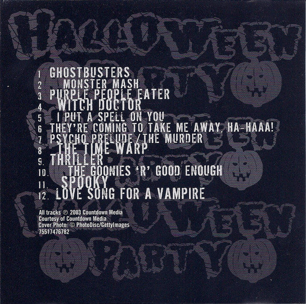 Unknown Artist : Halloween Party (CD, Comp)