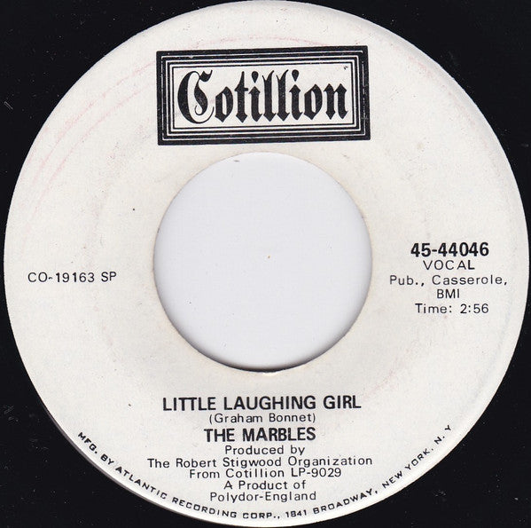 The Marbles* : Breaking Up Is Hard To Do / Little Laughing Girl (7", Promo, SP)