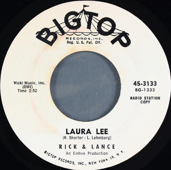 Rick & Lance* : Laura Lee (7", Single, Promo)