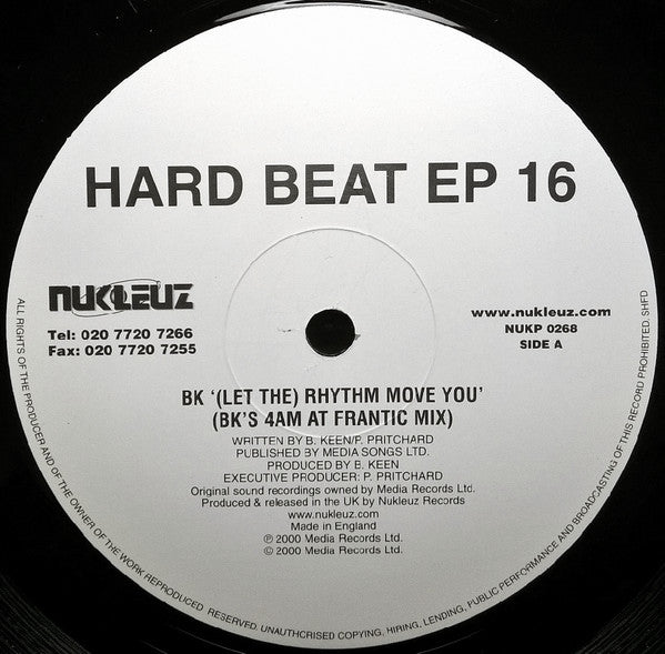 BK : Hard Beat EP 16 (12", EP)