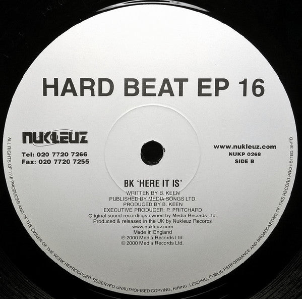BK : Hard Beat EP 16 (12", EP)