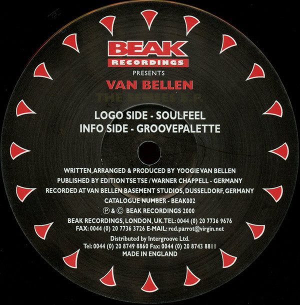 Van Bellen : The Senses E.P. (2x12", EP)