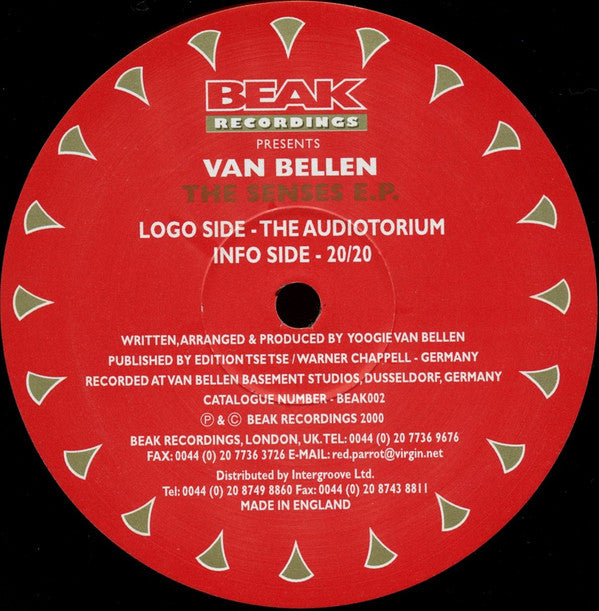 Van Bellen : The Senses E.P. (2x12", EP)