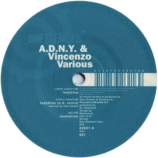 ADNY & Vincenzo : Various (12")