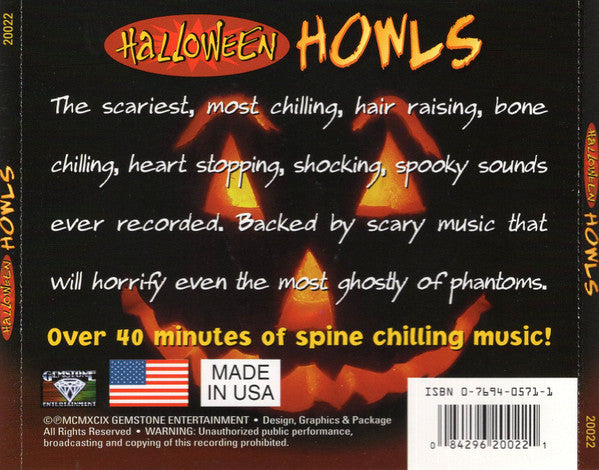 Unknown Artist : Halloween Howls (CD)