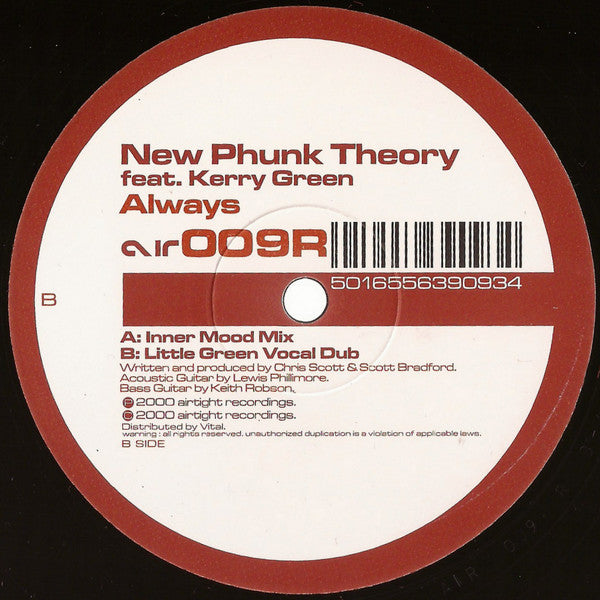 New Phunk Theory Feat. Kerry Green : Always (12")