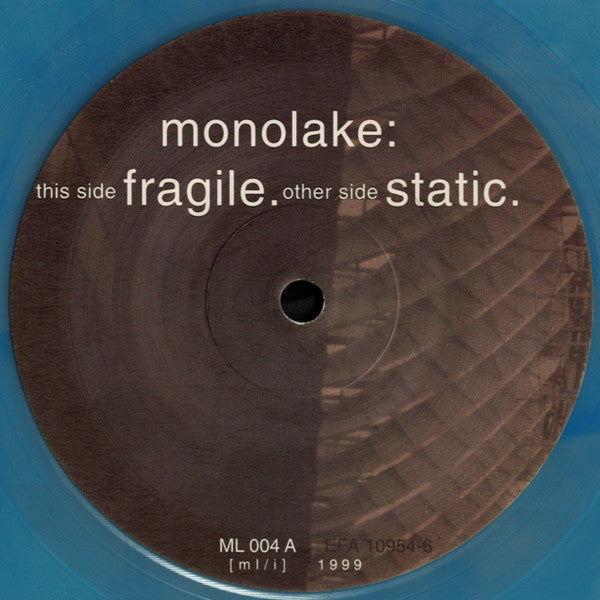 Monolake : Fragile / Static (12", Ltd, Blu)