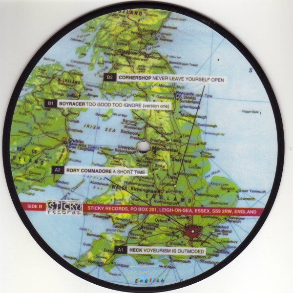 Various : Around The World With Sticky Records (United Kingdom) (7", EP, Ltd, Pic)