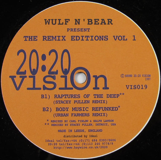 Wulf-N-Bear : The Remix Editions Vol. 1 (12")
