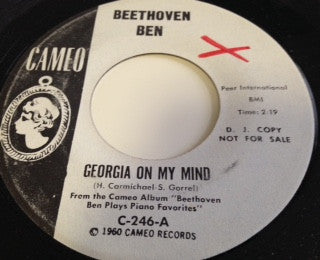 Beethoven Ben : Georgia On My Mind (7", Single, Promo)