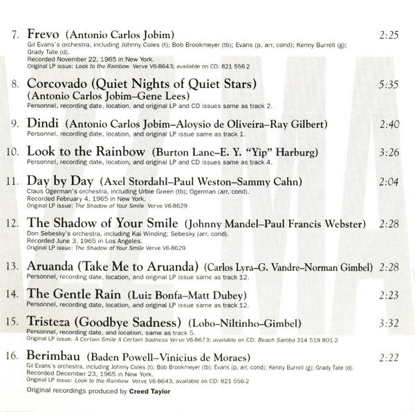 Astrud Gilberto : Verve Jazz Masters 9 (CD, Comp, Club)