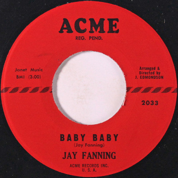 Jay Fanning : Baby Baby (7", Single)