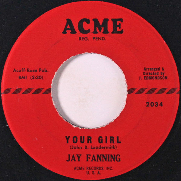 Jay Fanning : Baby Baby (7", Single)