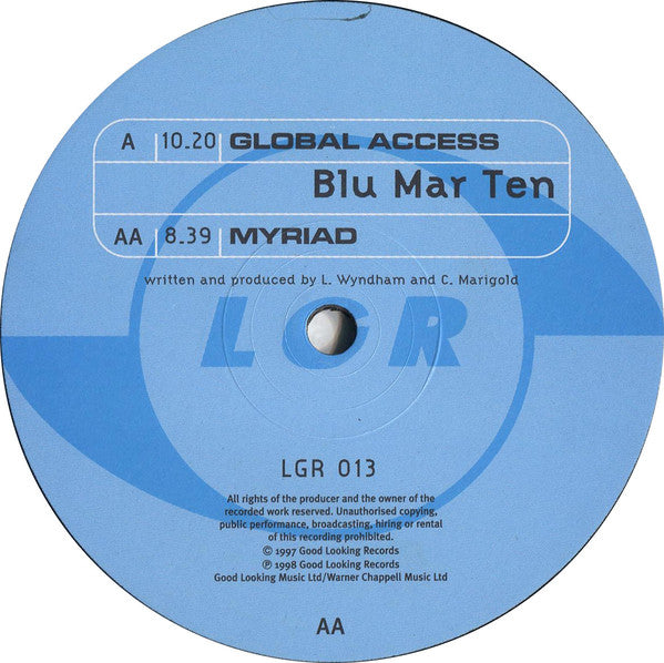 Blu Mar Ten : Global Access / Myriad (12")