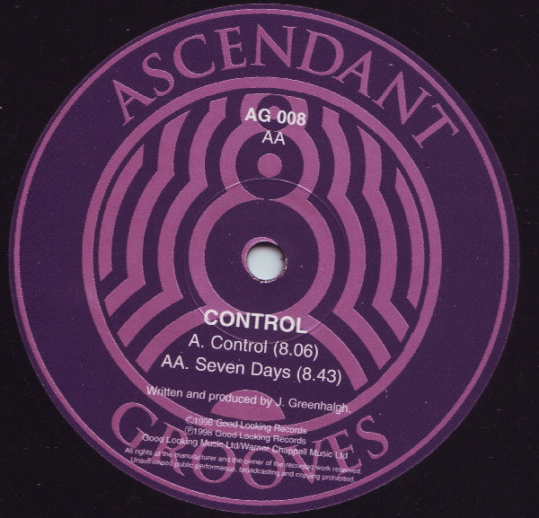 Control (2) : Control / Seven Days (12")
