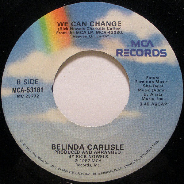Belinda Carlisle : Heaven Is A Place On Earth (7", Single)