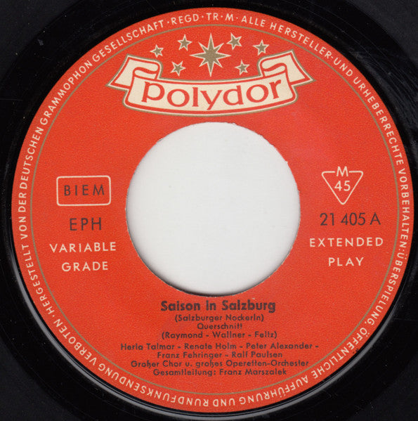 Various : Saison In Salzburg - Querschnitt (7", EP)