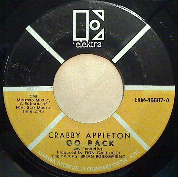 Crabby Appleton : Go Back / Try (7", Single)