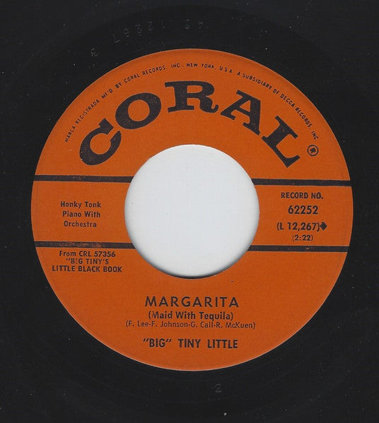 "Big" Tiny Little : Cecilia / Margarita (Maid With Tequila) (7")